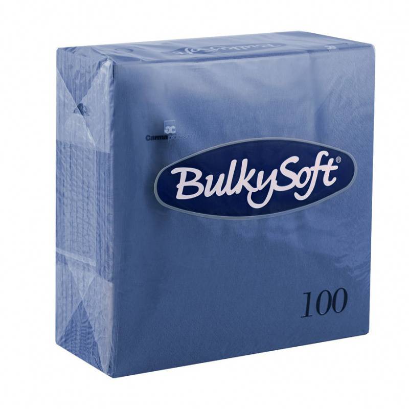 WEB_1085212_Servietten BulySoft_blau_24x24cm Servietten BulkySoft blau
