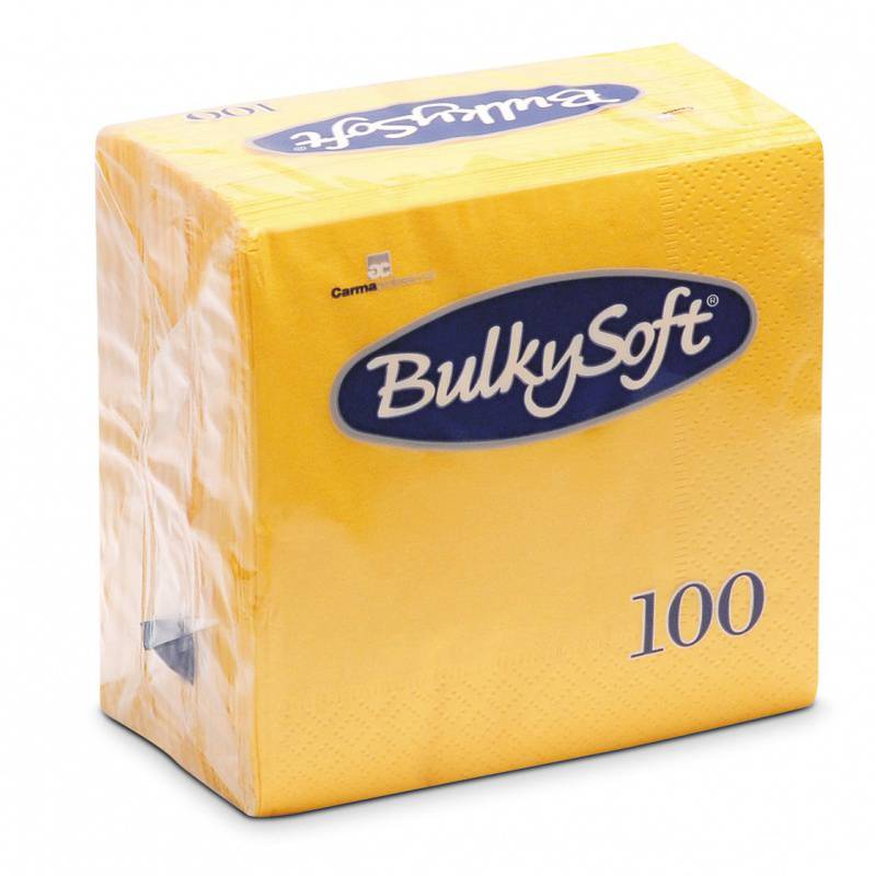 WEB_108529_Servietten BulkySoft_gelb_24x24cm Servietten BulkySoft gelb
